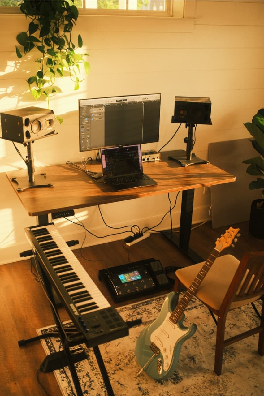 Caden's studio setup