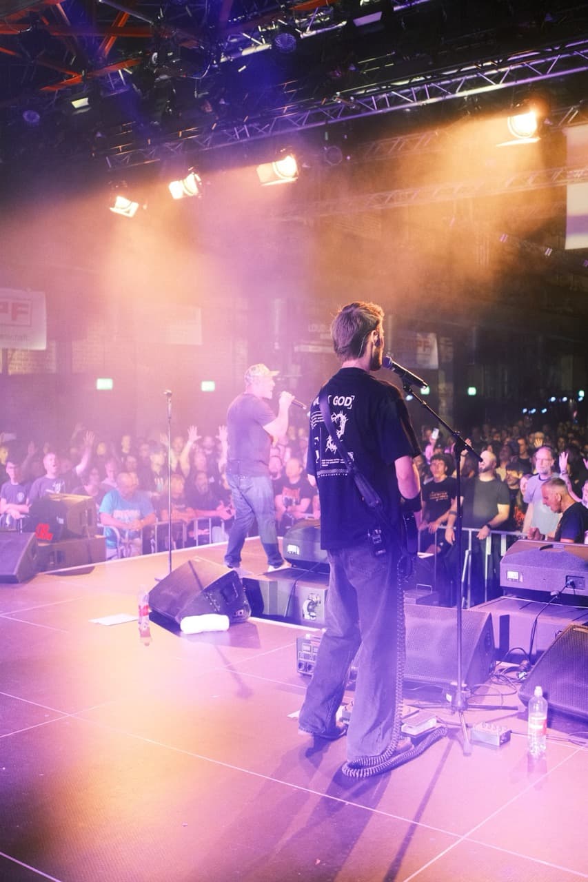 View of the crowd during a Kutless performance